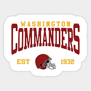 Retro Washington Football Sticker